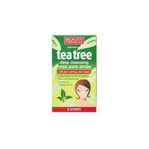 Beauty Formulas Australian Tea Tree Deep Cleansing Nose Pore Strip - 6 Strips